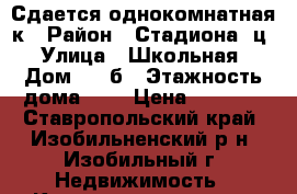 Сдается однокомнатная к › Район ­ Стадиона /ц › Улица ­ Школьная › Дом ­ 9 б › Этажность дома ­ 4 › Цена ­ 6 500 - Ставропольский край, Изобильненский р-н, Изобильный г. Недвижимость » Квартиры аренда   . Ставропольский край